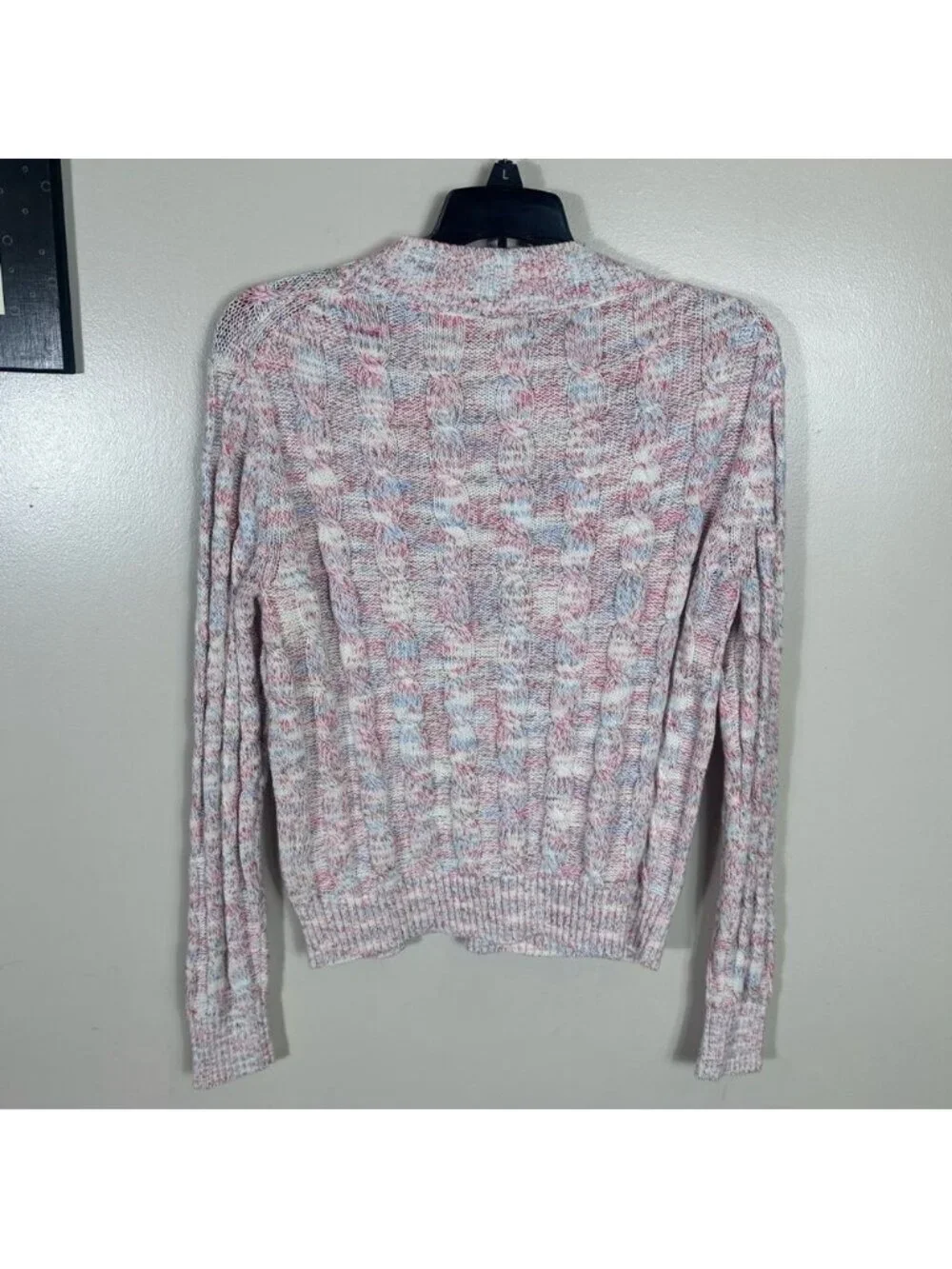 J. Crew Women's Pink and White Knit Sweater